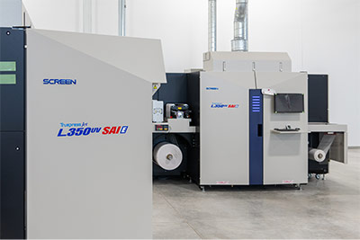Twinning! Truepress Jet L350UV SAI E and S models are ready to roll out labels