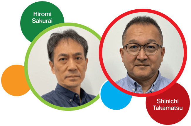 Hiromi Sakurai (photo) and Shinichi Takamatsu (photo)